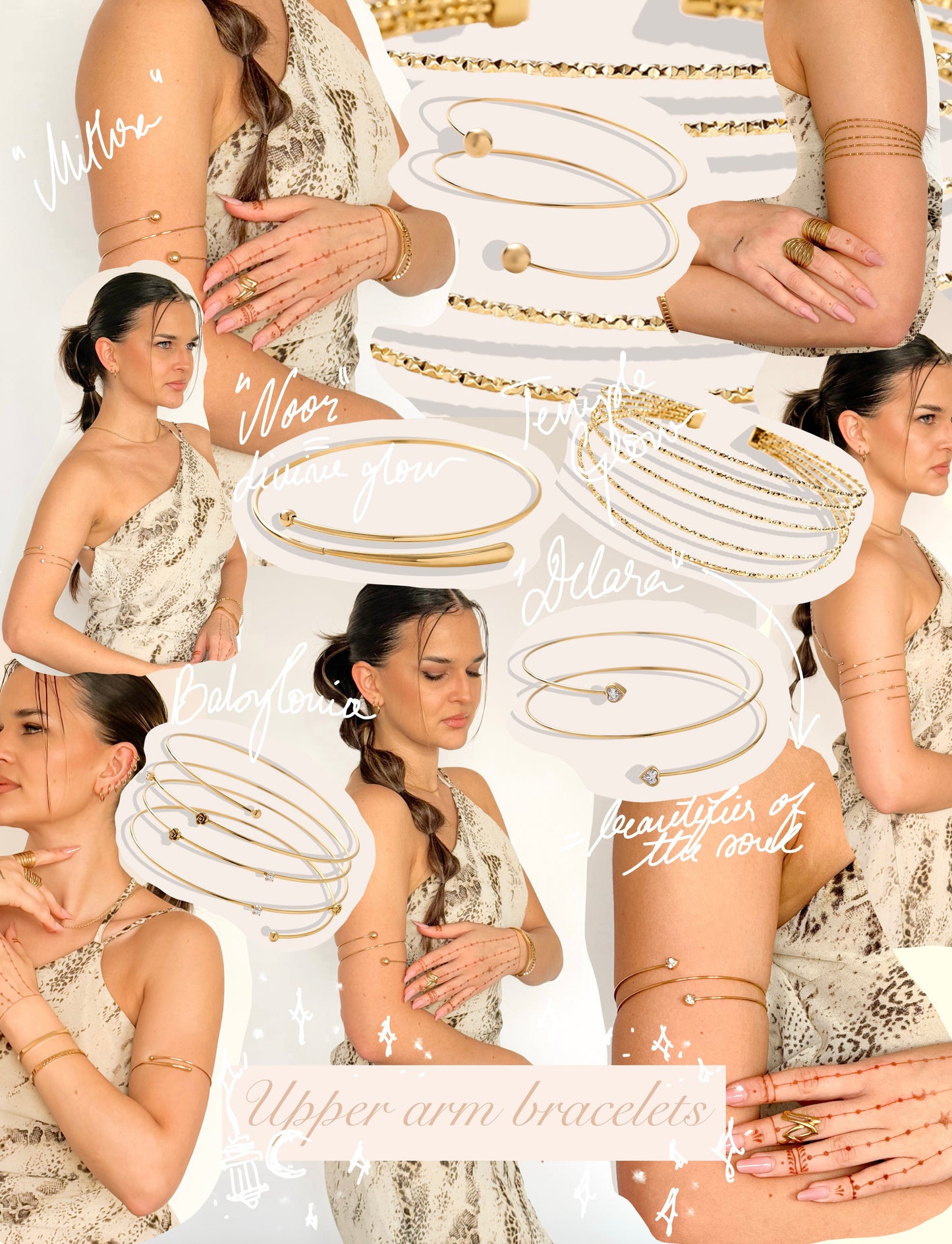 Brățară pentru braț ajustabilă - “Babylonia”