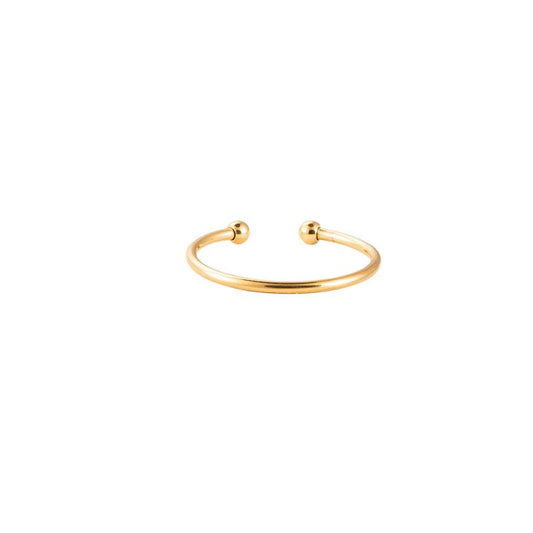 Inel ajustabil auriu/argintiu - "Almost Innocent"