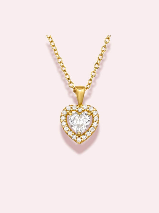 My Heartbeat - Colier din argint 925 cu cristale zirconia