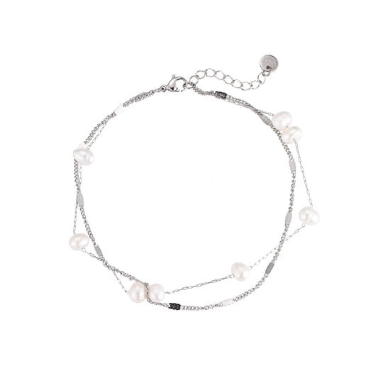 Bratara de picior cu perle - Skin & Salt