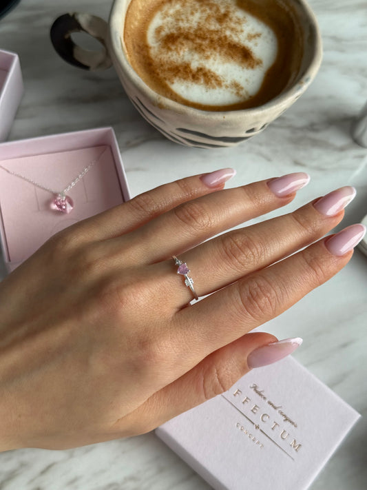 Love shot - Inel din argint 925 cu cristal zirconia