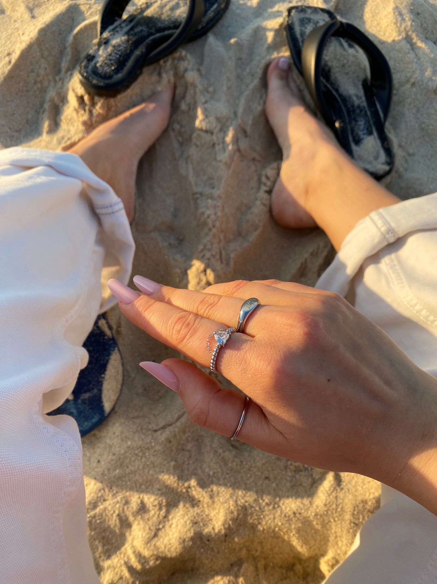 Inel argintiu ajustabil - Love Bites