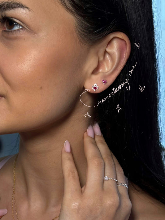 Romanticizing Me - Cercei argint 925 si cristale zirconia