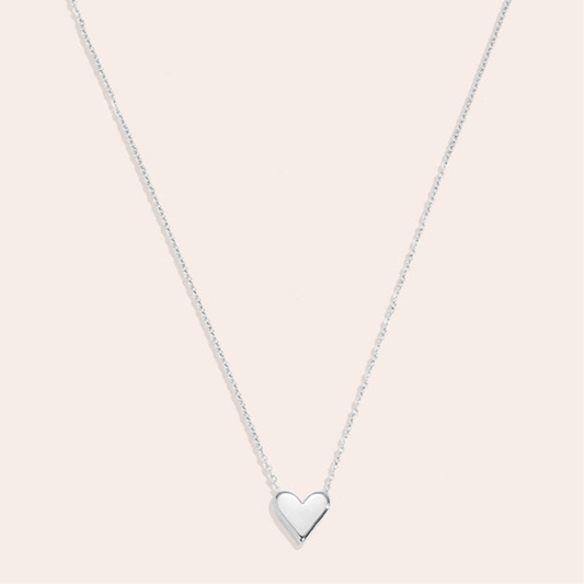 Colier argintiu/auriu cu inimioara - Secret Crush