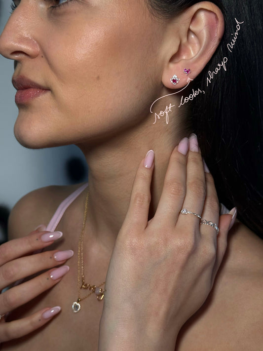 Soft Looks, Sharp Mind - Cercei argint 925 si cristal zirconia