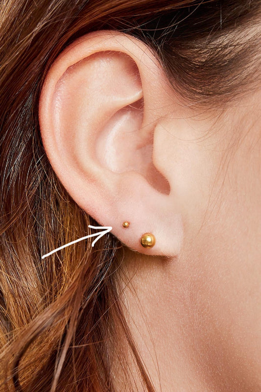 Cercei aurii/argintii - “Micro Dots”