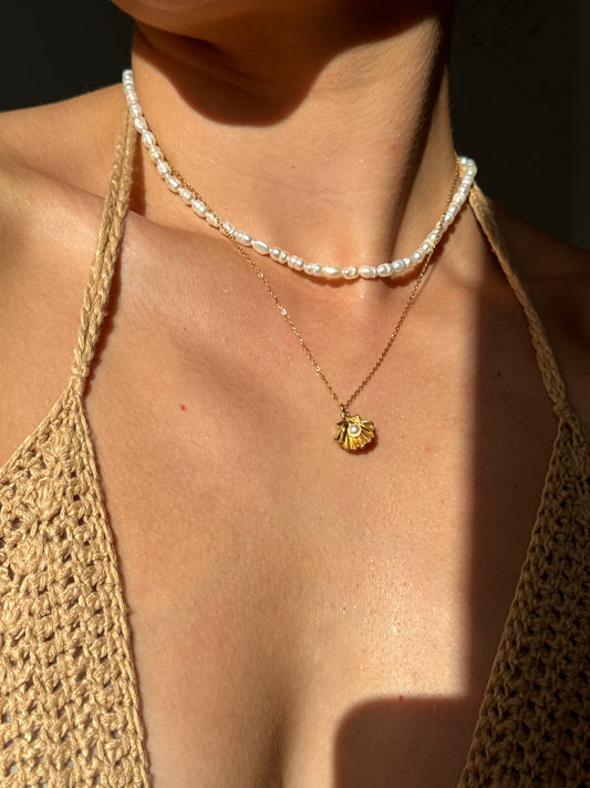 Colier auriu / argintiu - Little Pearlmaid