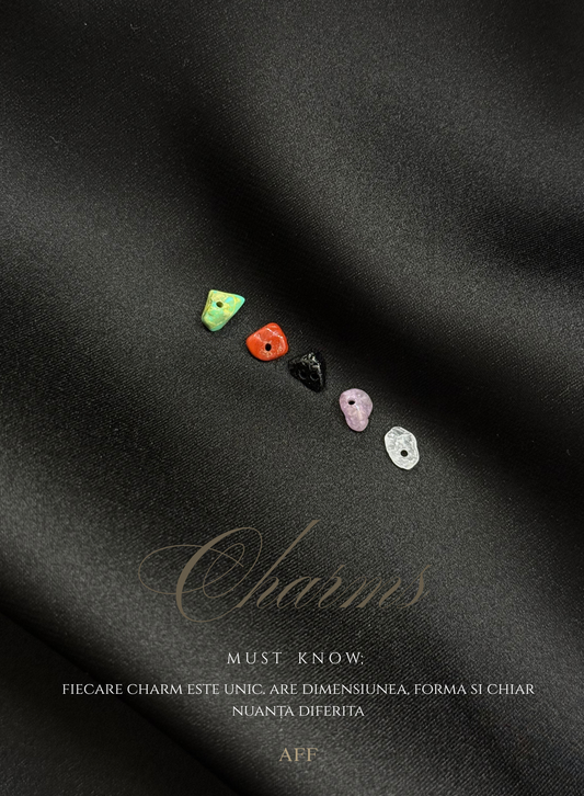 Choker personalizat AURIU cu piatra semiprețioasă - "ARCANA" (35 cm)