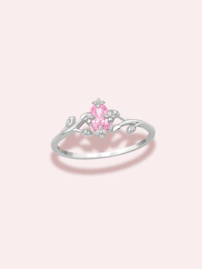 Blush Kiss - Inel din argint 925 cu cristal zirconia