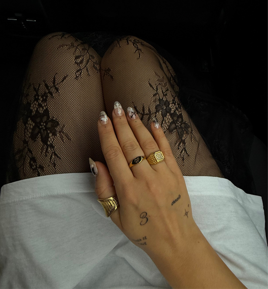 Inel auriu/argintiu - “Or die trying”