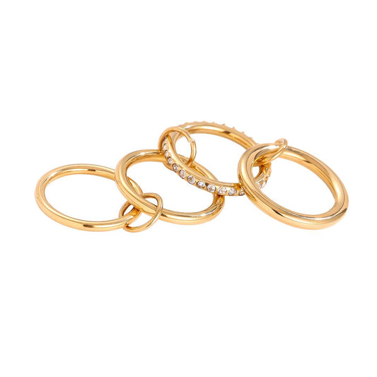 Inel auriu - “Cuff Queen 2”