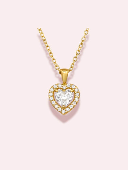 My Heartbeat - Colier din argint 925 cu cristale zirconia