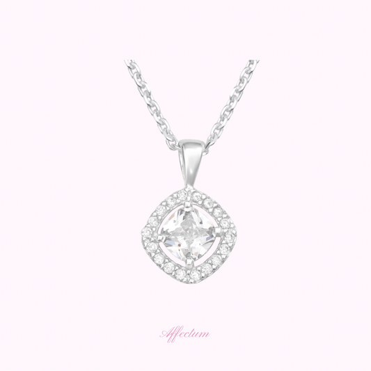 Becoming Her - Colier din argint 925 cu cristale zirconia