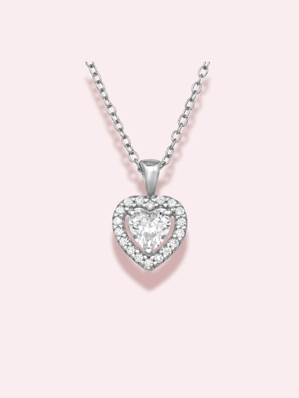 My Heartbeat - Colier din argint 925 cu cristale zirconia