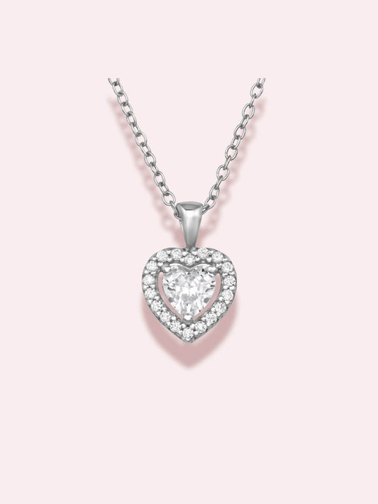 My Heartbeat - Colier din argint 925 cu cristale zirconia