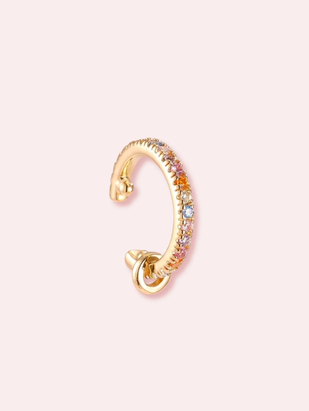 Obsessed - earcuff cu pietre zirconia multicolor