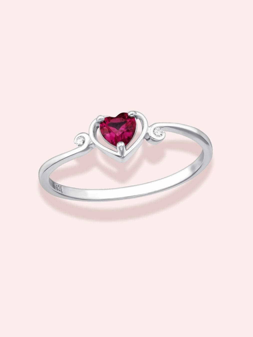 Red Velvet - Inel din argint 925 cu cristal zirconia
