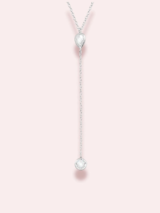 Silver Flow - Colier din argint 925 cu cristale zirconia