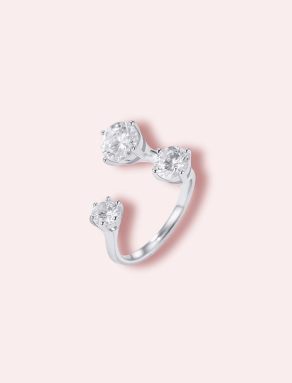 Forever Spoiled - inel ajustabil auriu/argintiu