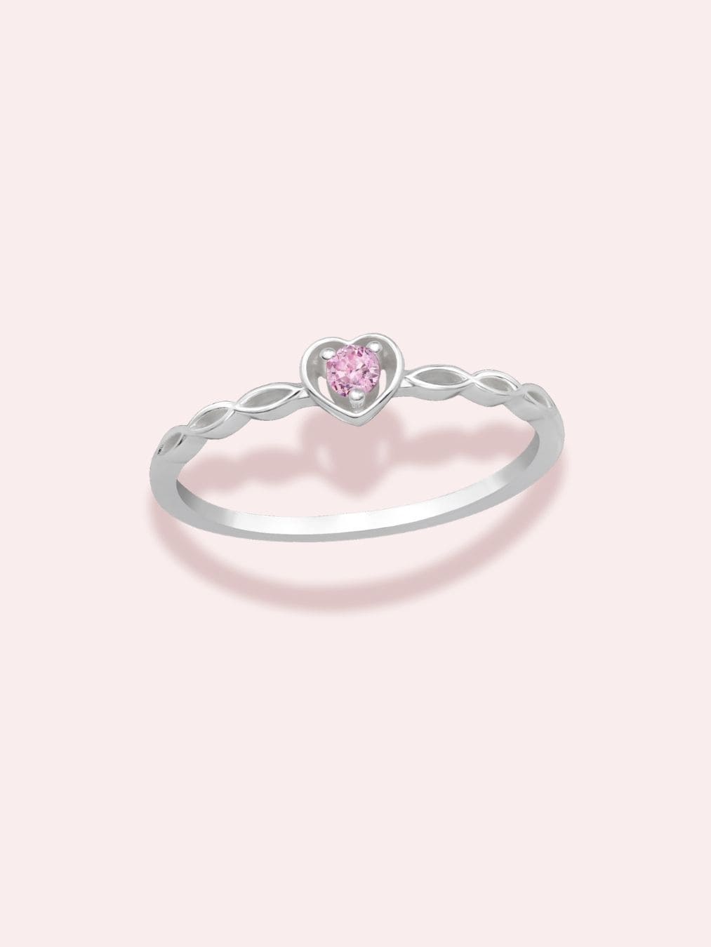 Love me carefully- Inel din argint 925 cu cristal zirconia
