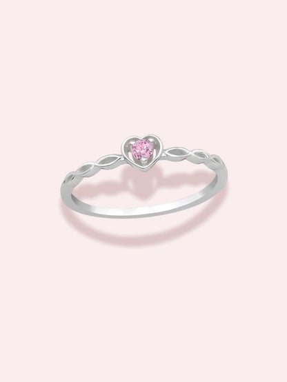 Love me carefully- Inel din argint 925 cu cristal zirconia