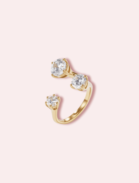Forever Spoiled - inel ajustabil auriu/argintiu