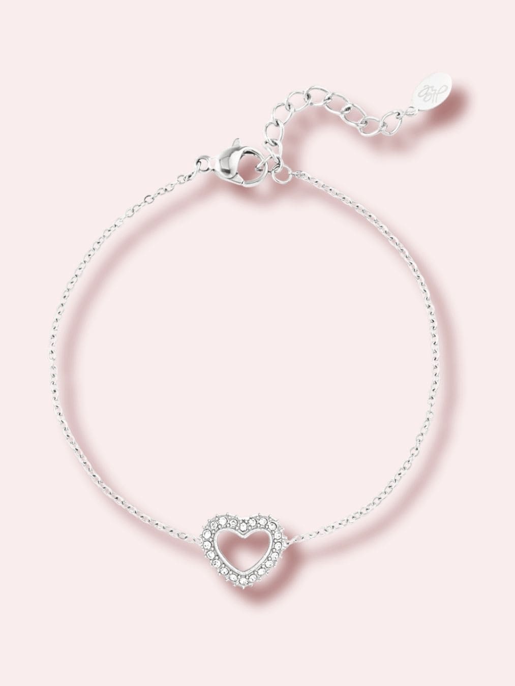 Brățară aurie / argintie cu inimioară - Edge of Desire