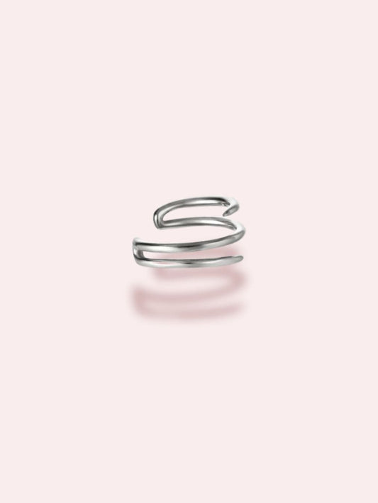EAR CUFF auriu/argintiu - "Hold me tight" (1 buc)