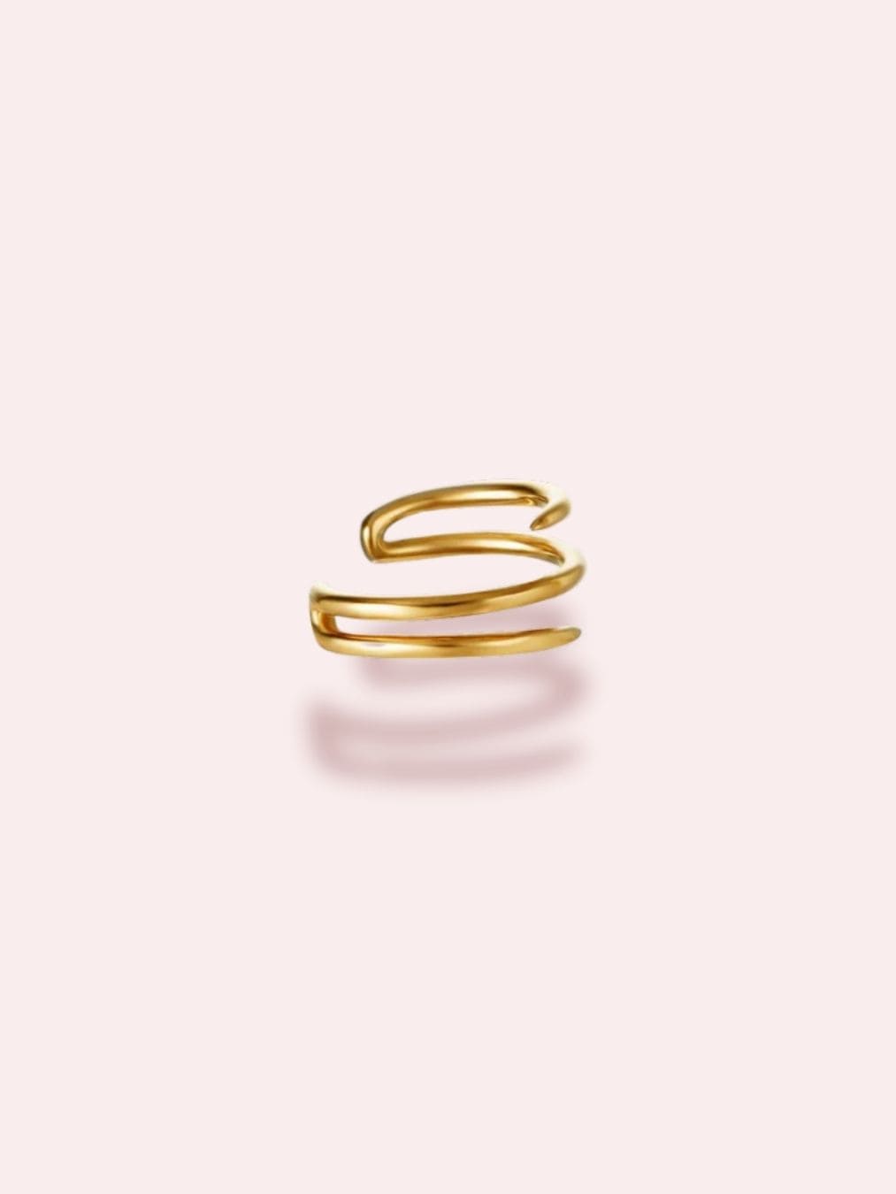 EAR CUFF auriu/argintiu - "Hold me tight" (1 buc)