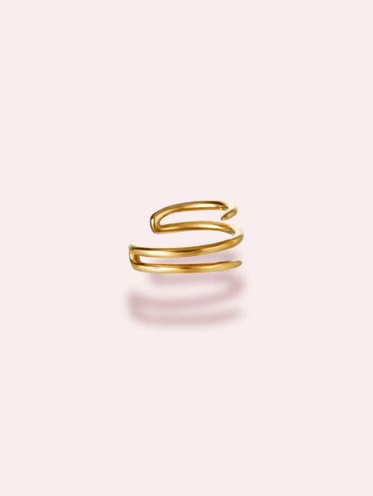 EAR CUFF auriu/argintiu - "Hold me tight" (1 buc)