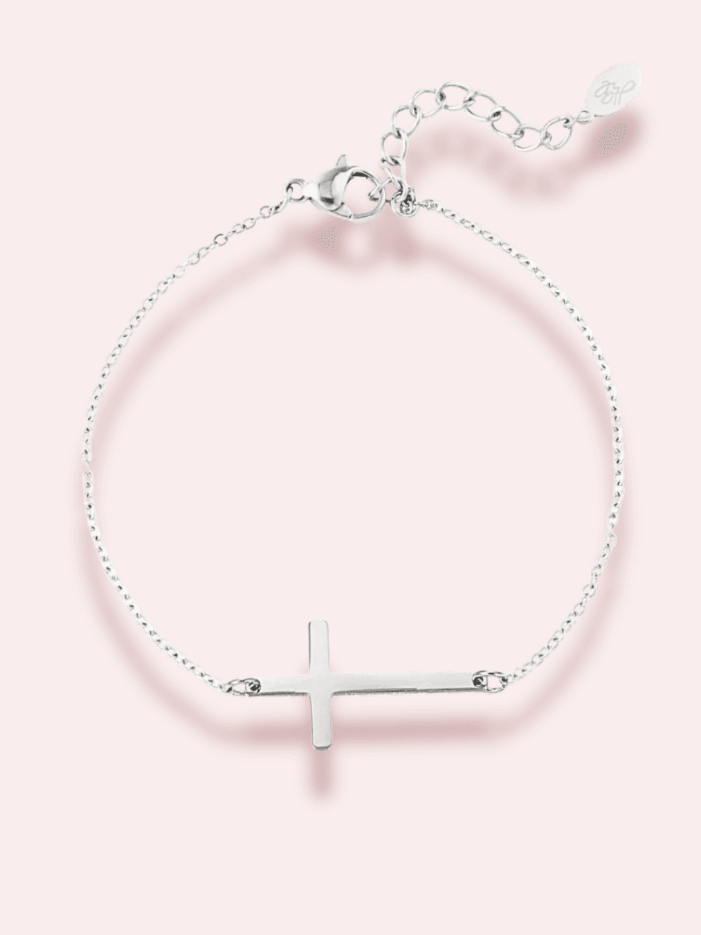 "Faith" - Brățară aurie/argintie cu cruciuliță