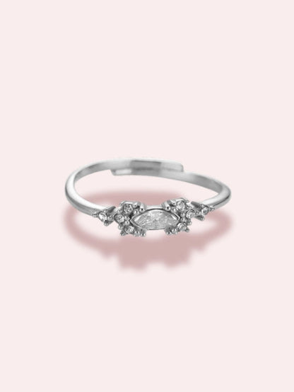 Inel auriu/argintiu ajustabil - “Jasmine’s Jewel”