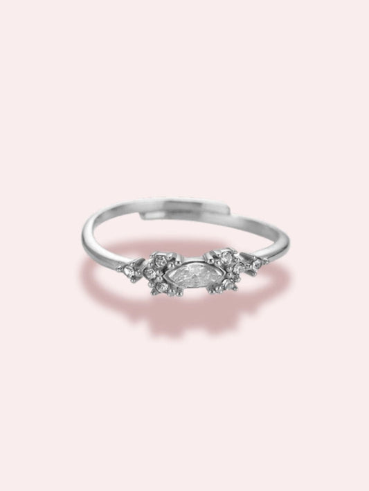 Inel auriu/argintiu ajustabil - “Jasmine’s Jewel”