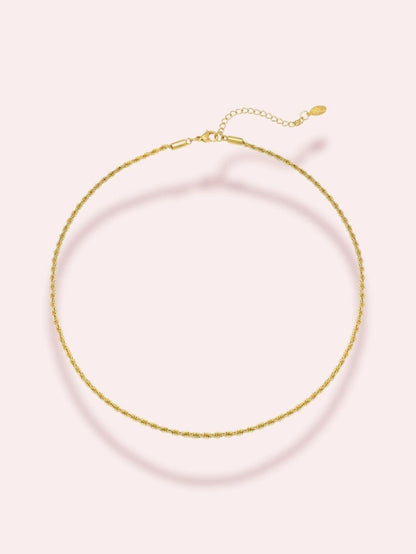 Colier choker auriu -“Into Eden”