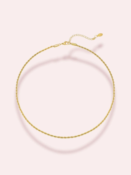 Colier choker auriu -“Into Eden”