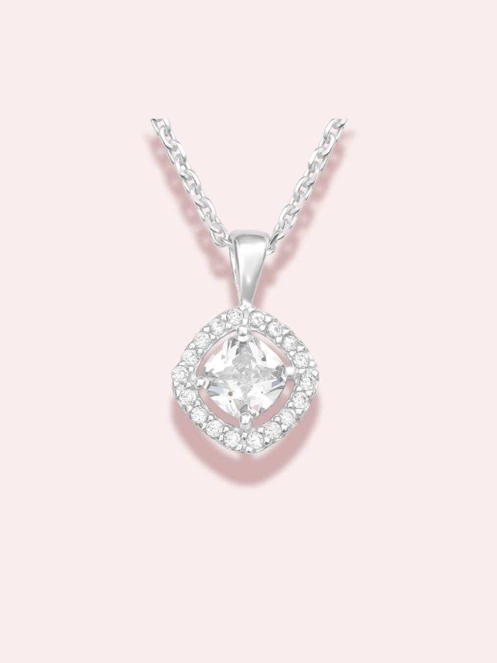 Becoming Her - Colier din argint 925 cu cristale zirconia