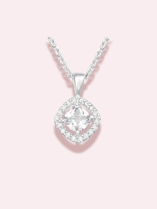 Becoming Her - Colier din argint 925 cu cristale zirconia
