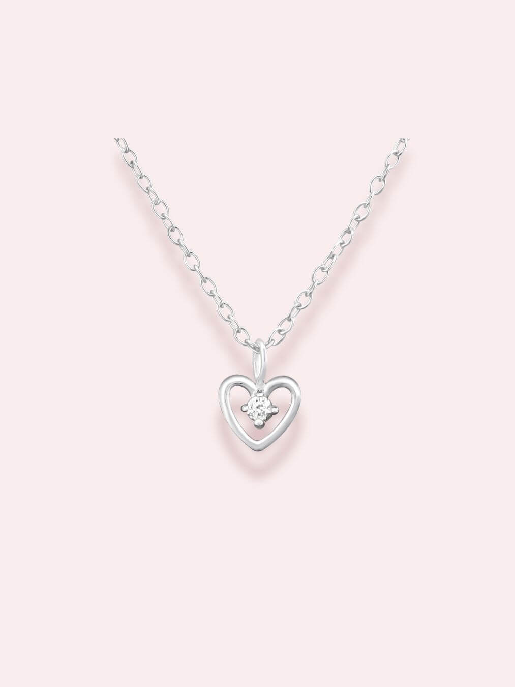 Mine and Yours - Colier din argint 925 cu cristal zirconia