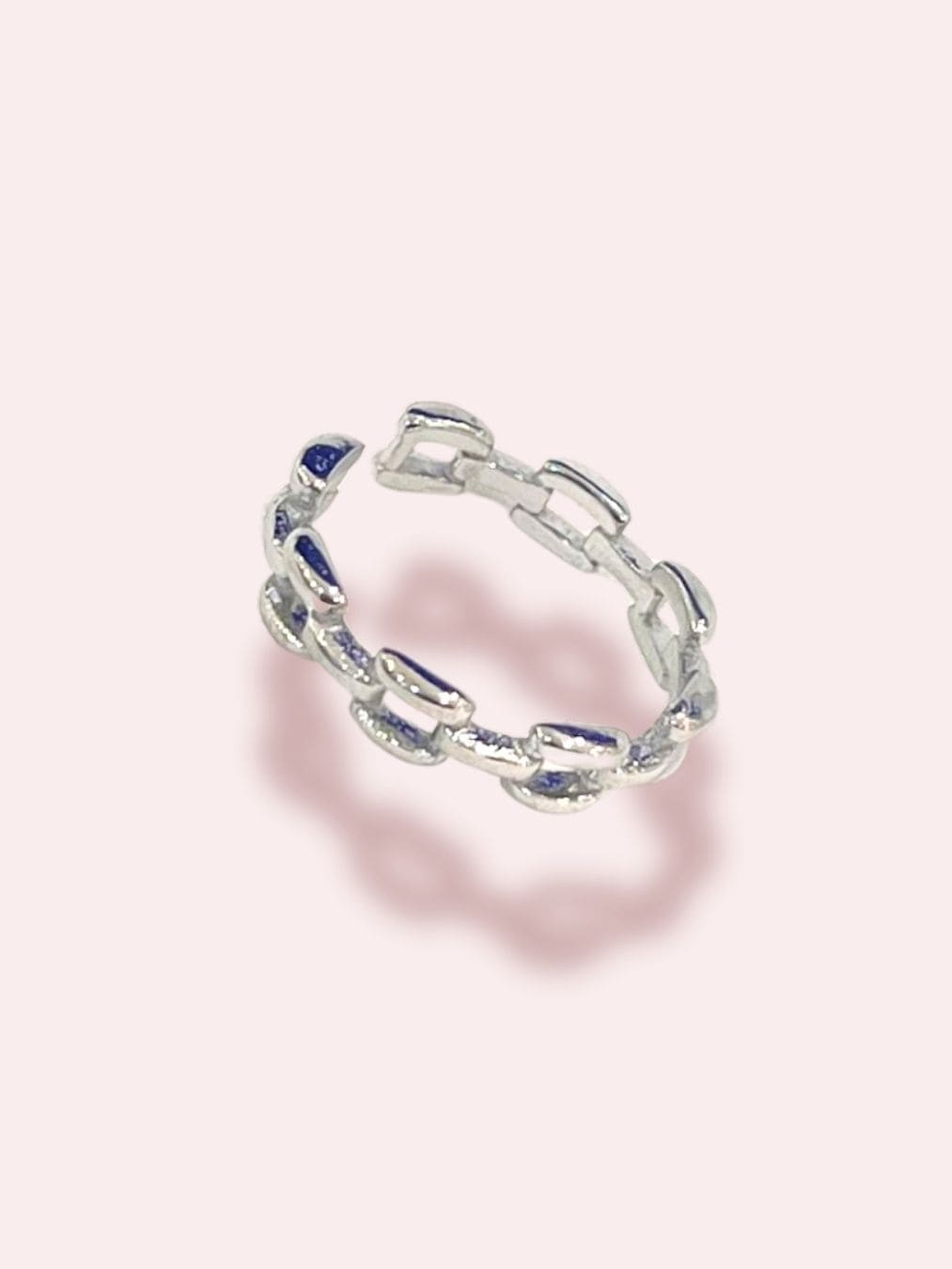Inel argintiu - "Break Chains Not Hearts"