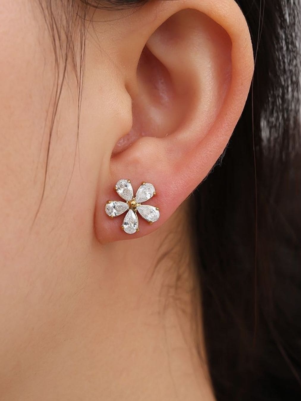 Flowers Before Boys - cercei cu cristale zirconia