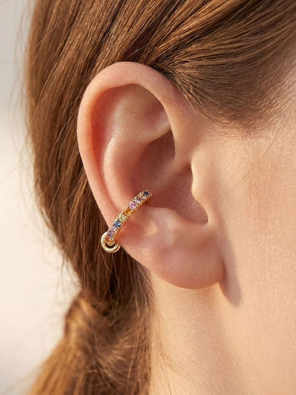 Obsessed - earcuff cu pietre zirconia multicolor