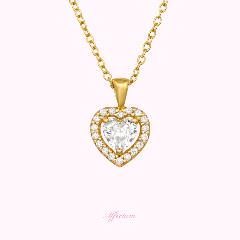 My Heartbeat - Colier din argint 925 cu cristale zirconia