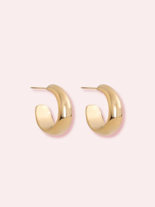 Golden Mornings - cercei hoops aurii