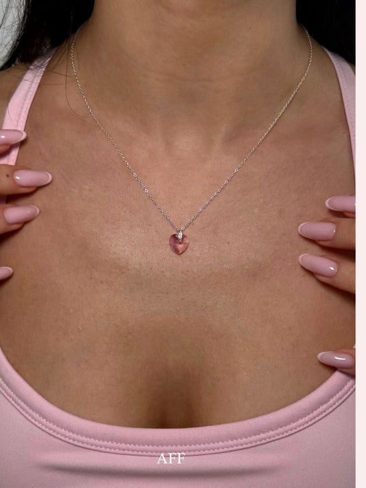 My heart, My Rules - Colier din argint 925 si cristal zirconia