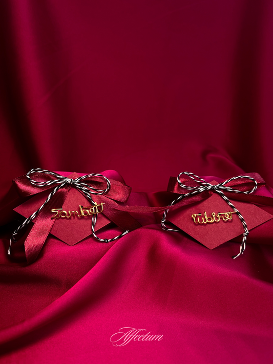 Mărțisor customizabil auriu - "spune-mă. poartă-mă."