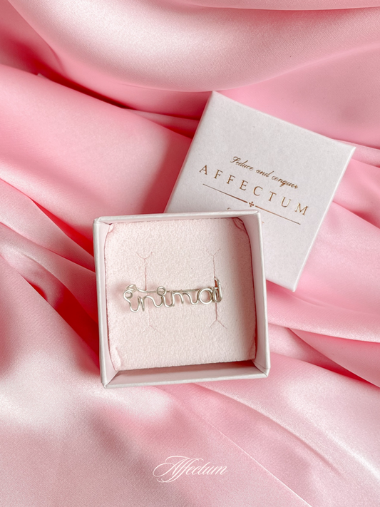 Broșă customizabilă din ARGINT 925 - "spune-mă. poartă-mă."