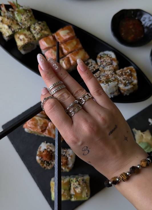 Inel auriu/argintiu - “Baddie”