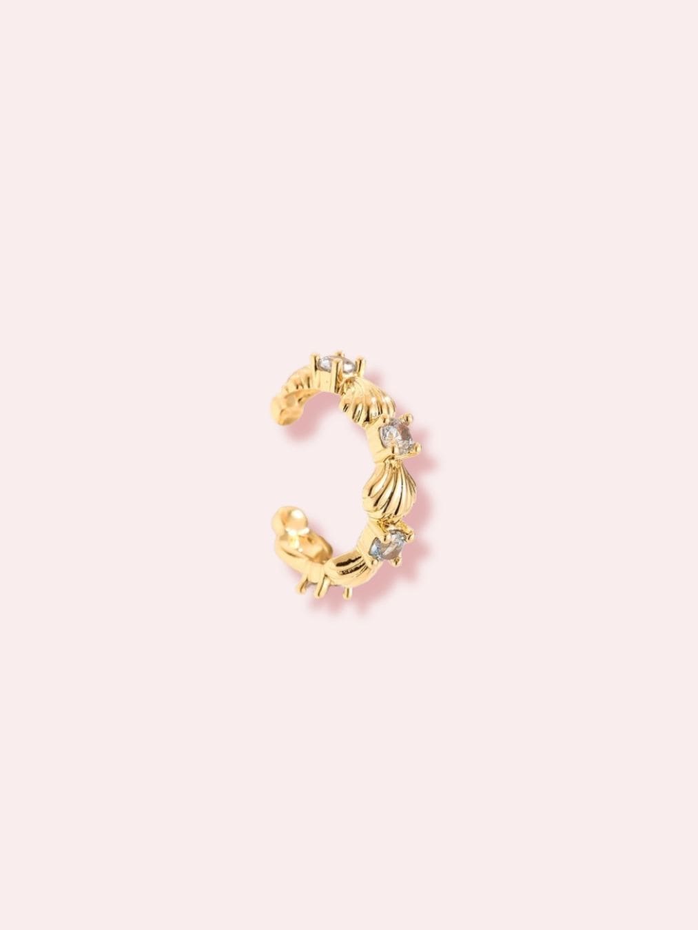 Meet Me at Sea - earcuff cu cristale zirconia albastre