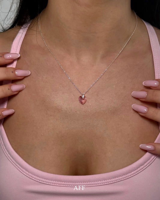 My heart, My Rules - Colier din argint 925 si cristal zirconia