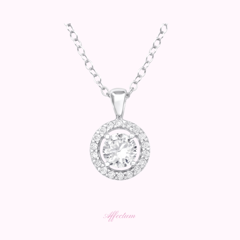 Queen Today - Colier din argint 925 cu cristale zirconia